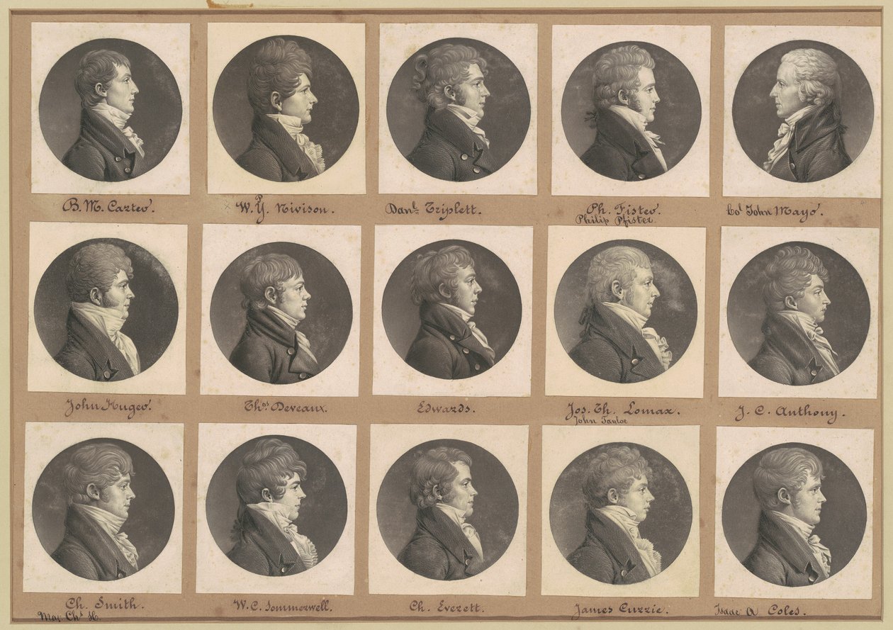 Collection de portraits de Saint-Mémin, Groupe 41 - Charles B. J. Févret de Saint Mémin