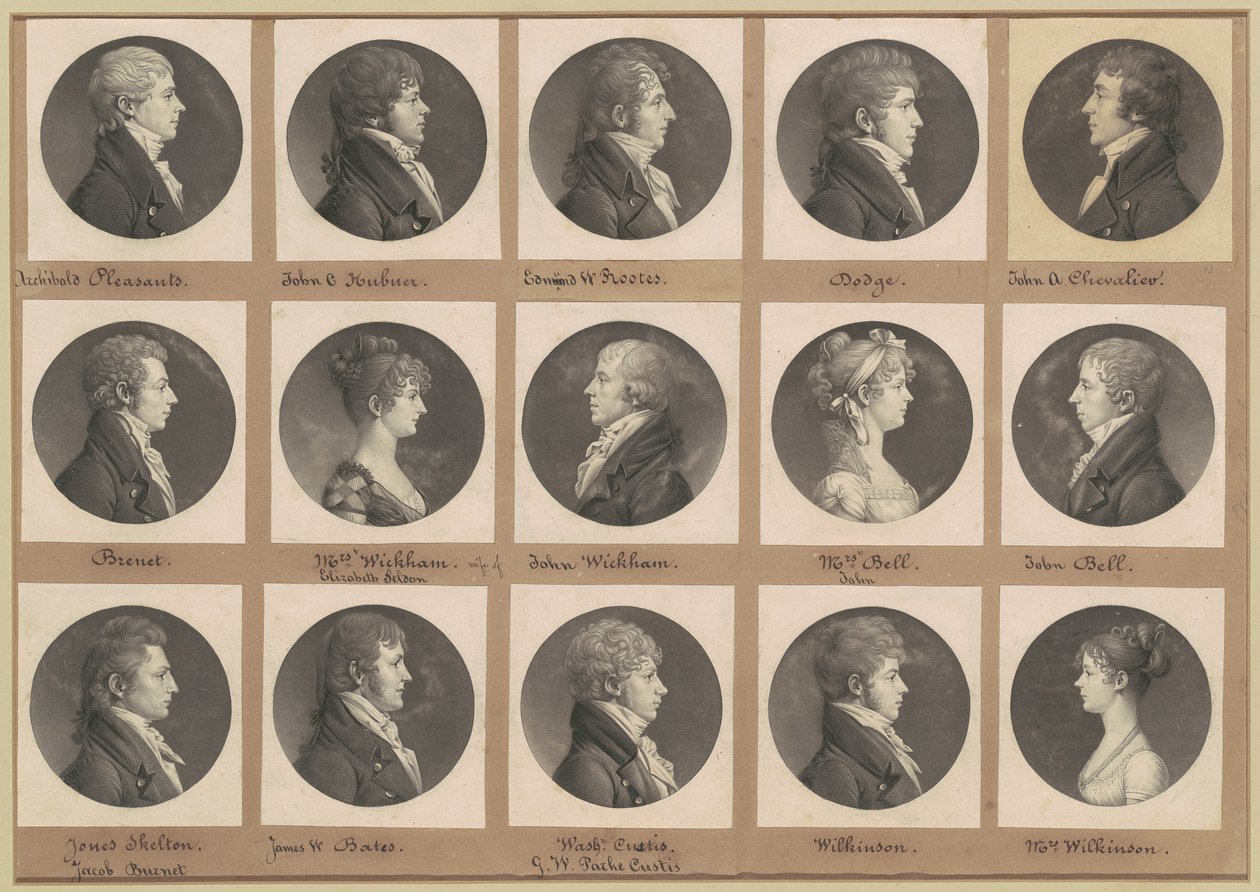 Collection de portraits de Saint-Mémin, Groupe 43 - Charles B. J. Févret de Saint Mémin