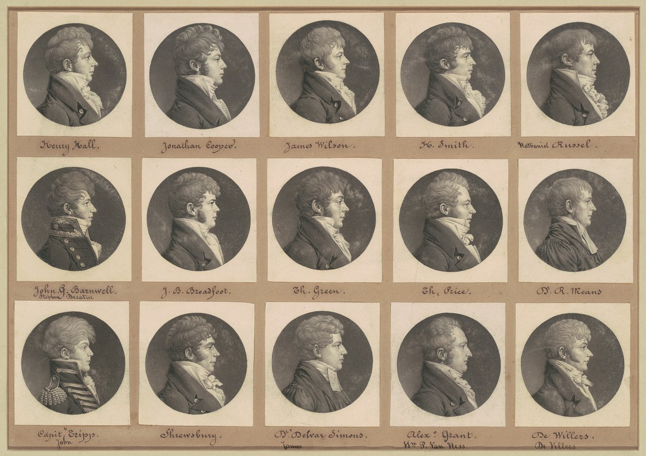 Collection de portraits de Saint-Mémin, Groupe 46 - Charles B. J. Févret de Saint Mémin