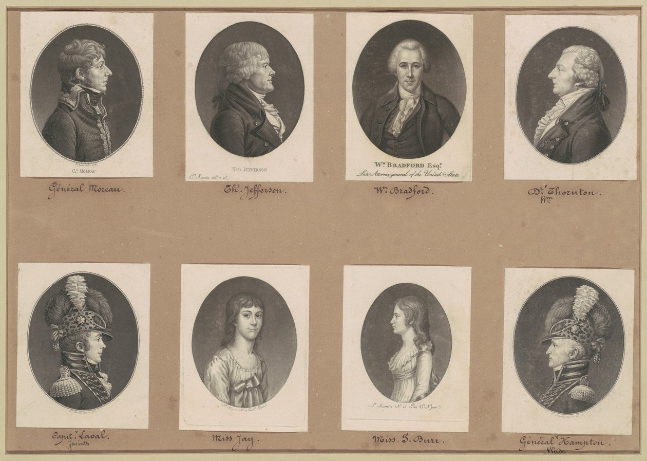 Collection de portraits Saint-Mémin, Groupe 51 - Charles B. J. Févret de Saint Mémin