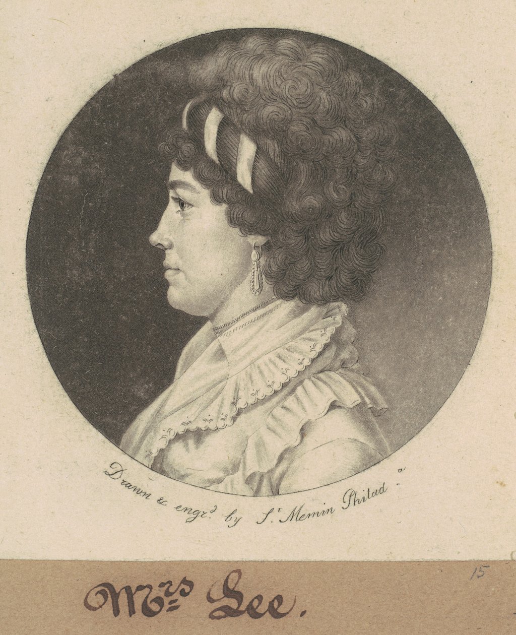 Temperance Hedge Lee - Charles B. J. Févret de Saint Mémin