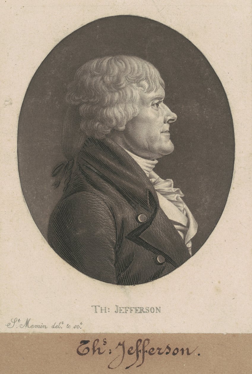 Thomas Jefferson - Charles B. J. Févret de Saint Mémin