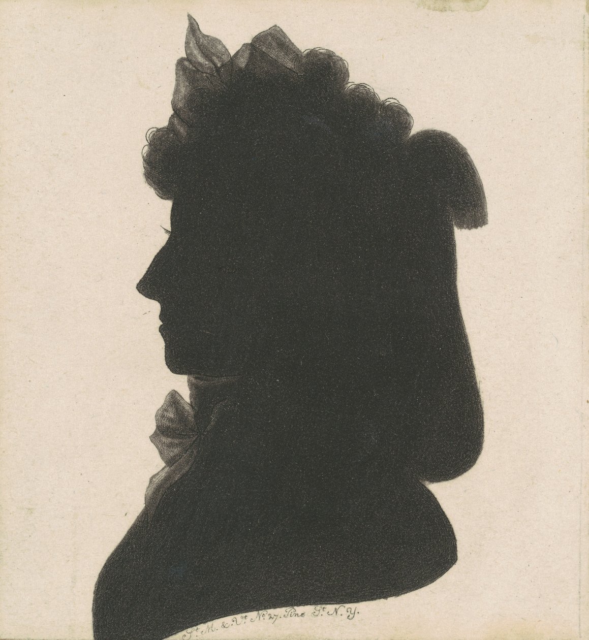 Silhouette féminine non identifiée - Charles B. J. Févret de Saint Mémin