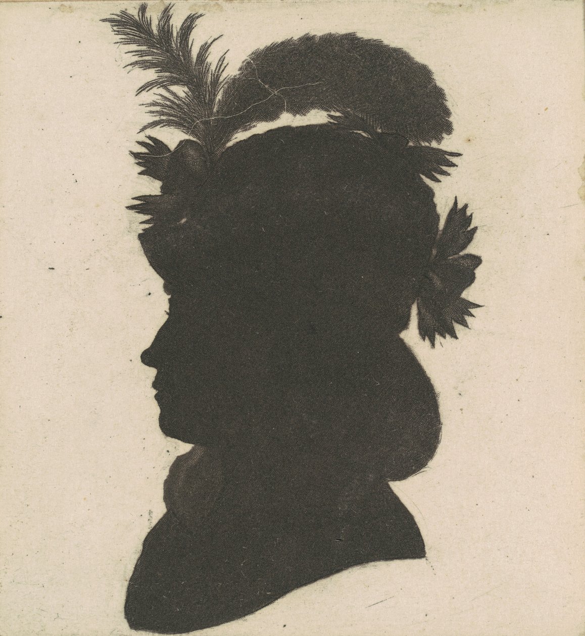 Silhouette féminine non identifiée - Charles B. J. Févret de Saint Mémin