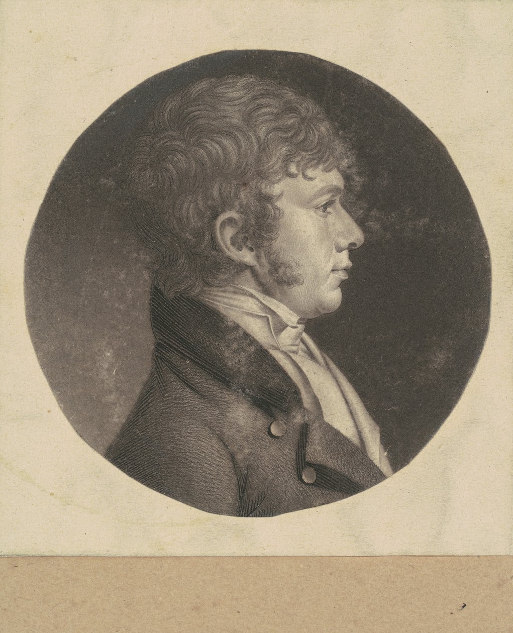 Homme non identifié - Charles B. J. Févret de Saint Mémin
