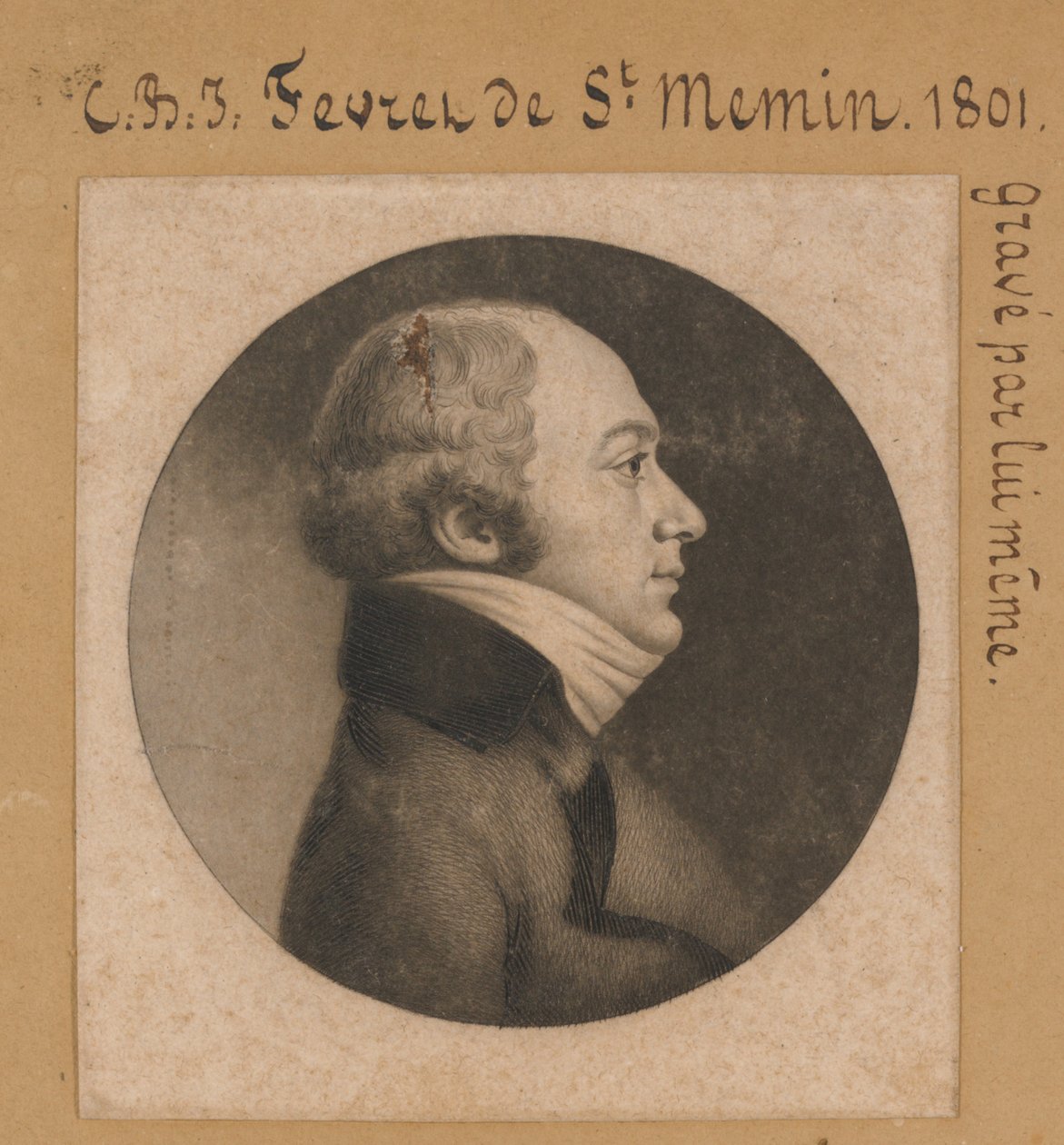 Autoportrait de Charles de Saint-Mémin - Charles Balthazar Julien Févret de Saint-Mémin