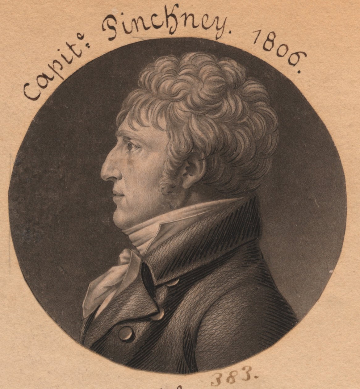 Möglicherweise Charles Pinckney oder Dr. George Wilson - Charles Balthazar Julien Févret de Saint-Mémin