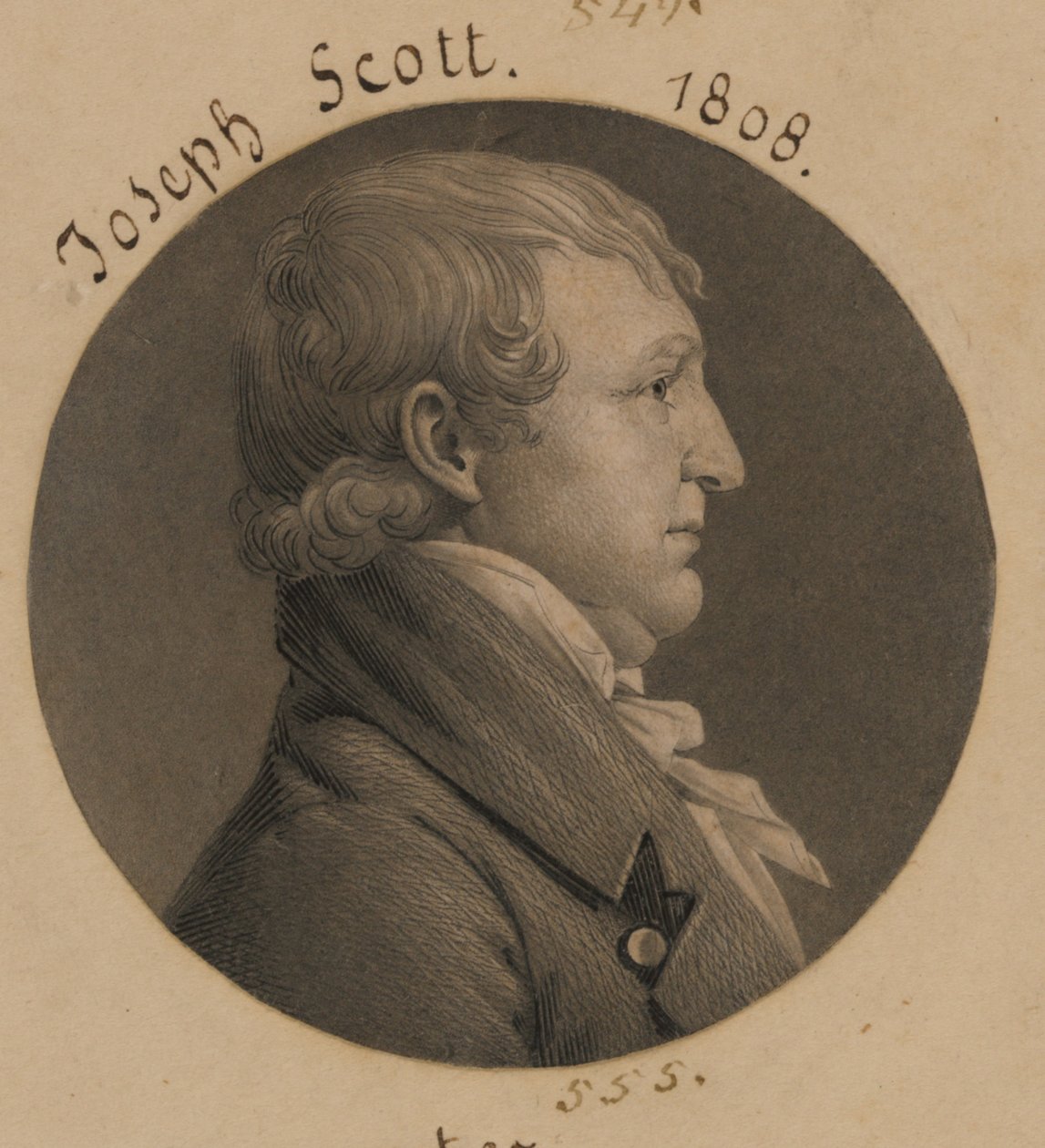 Peut-être Hubbard Taylor ou Joseph Scott - Charles Balthazar Julien Févret de Saint-Mémin