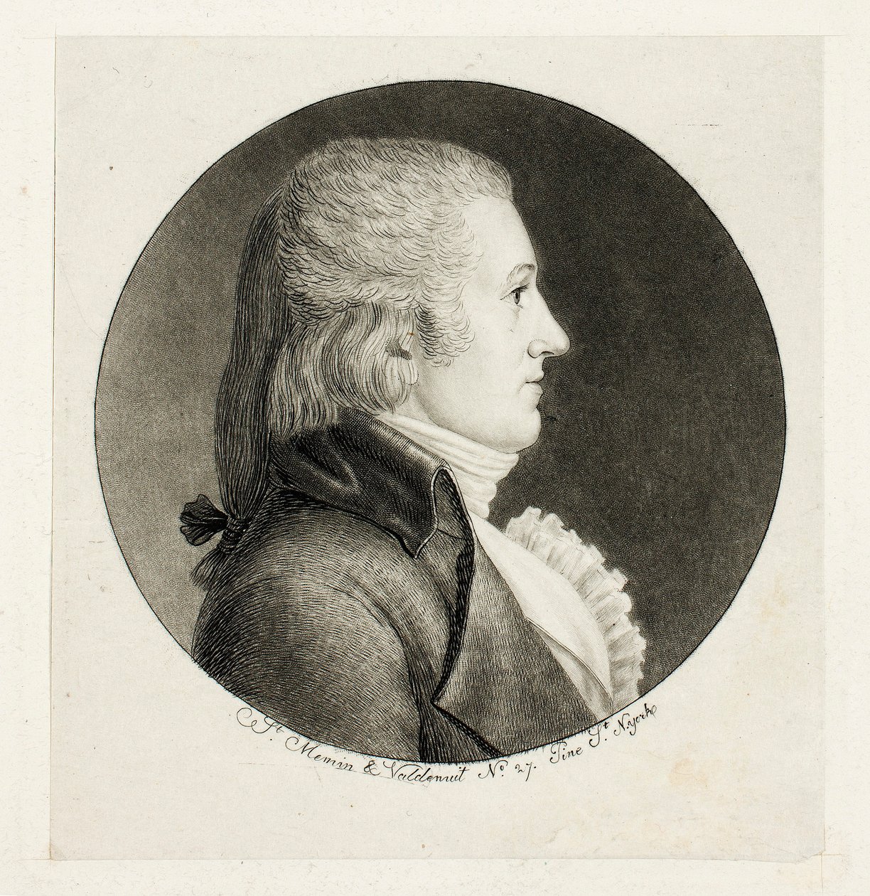 Portrait de profil, Blake - Charles Balthazar Julien Févret de Saint-Mémin