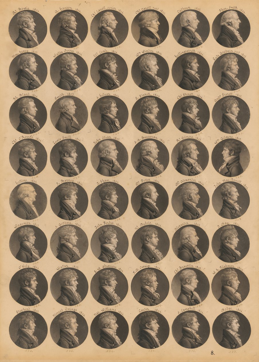 Saint-Mémin folio 8 - Charles Balthazar Julien Févret de Saint-Mémin