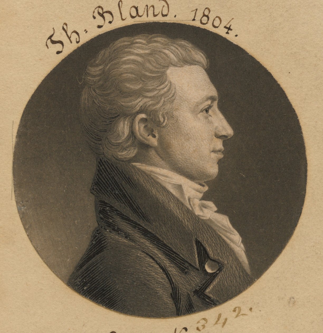 Theodorick Bland - Charles Balthazar Julien Févret de Saint-Mémin
