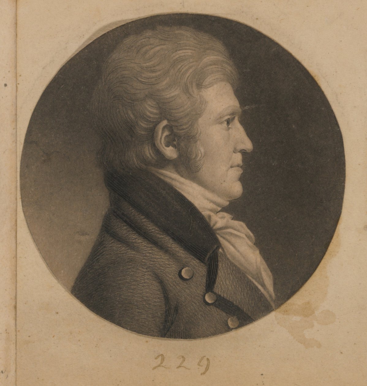 Un homme non identifié - Charles Balthazar Julien Févret de Saint-Mémin
