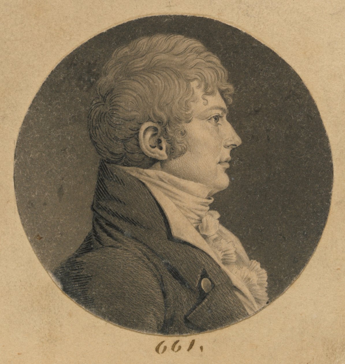 Homme non identifié - Charles Balthazar Julien Févret de Saint-Mémin