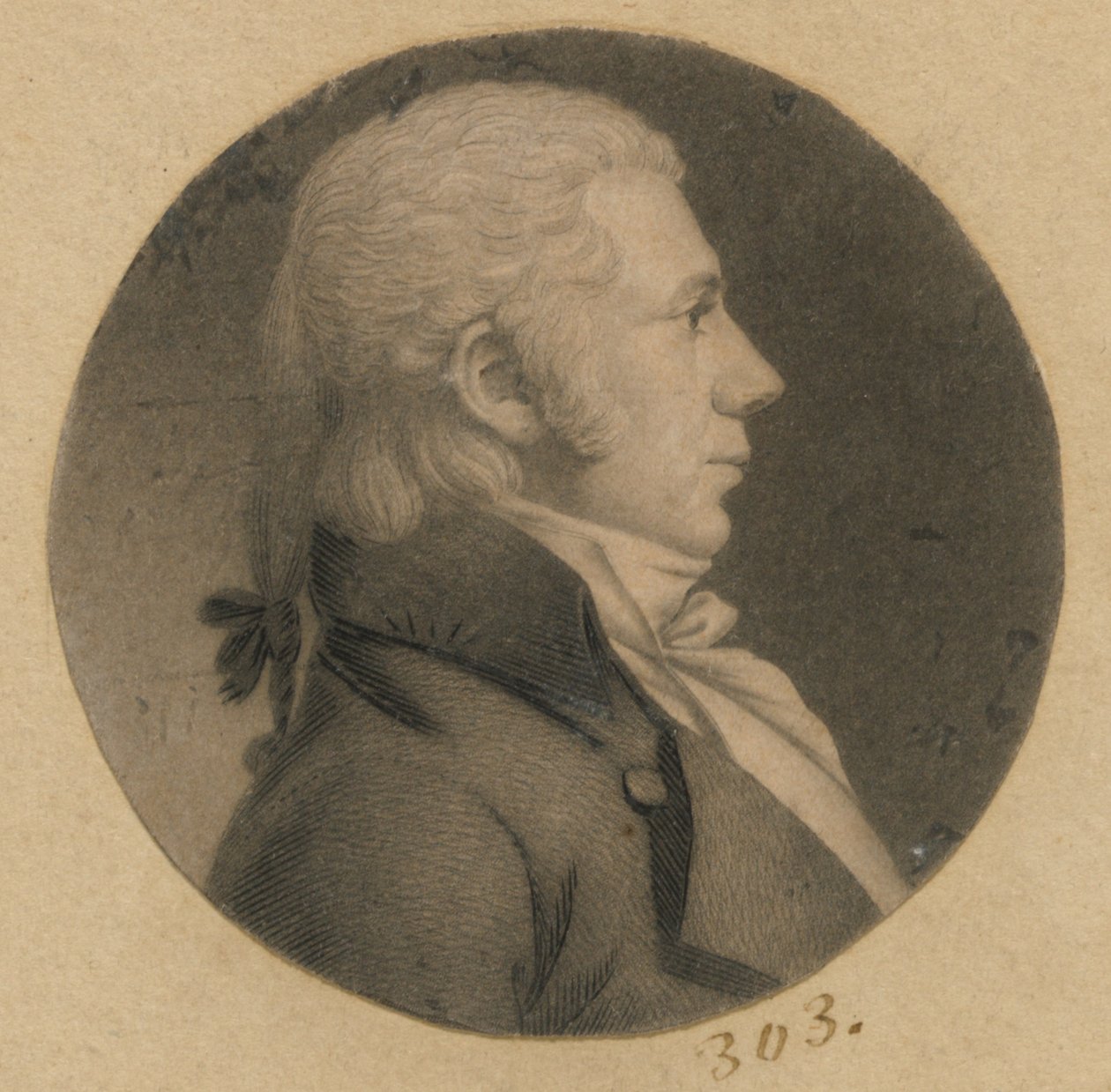 Homme non identifié - Charles Balthazar Julien Févret de Saint-Mémin