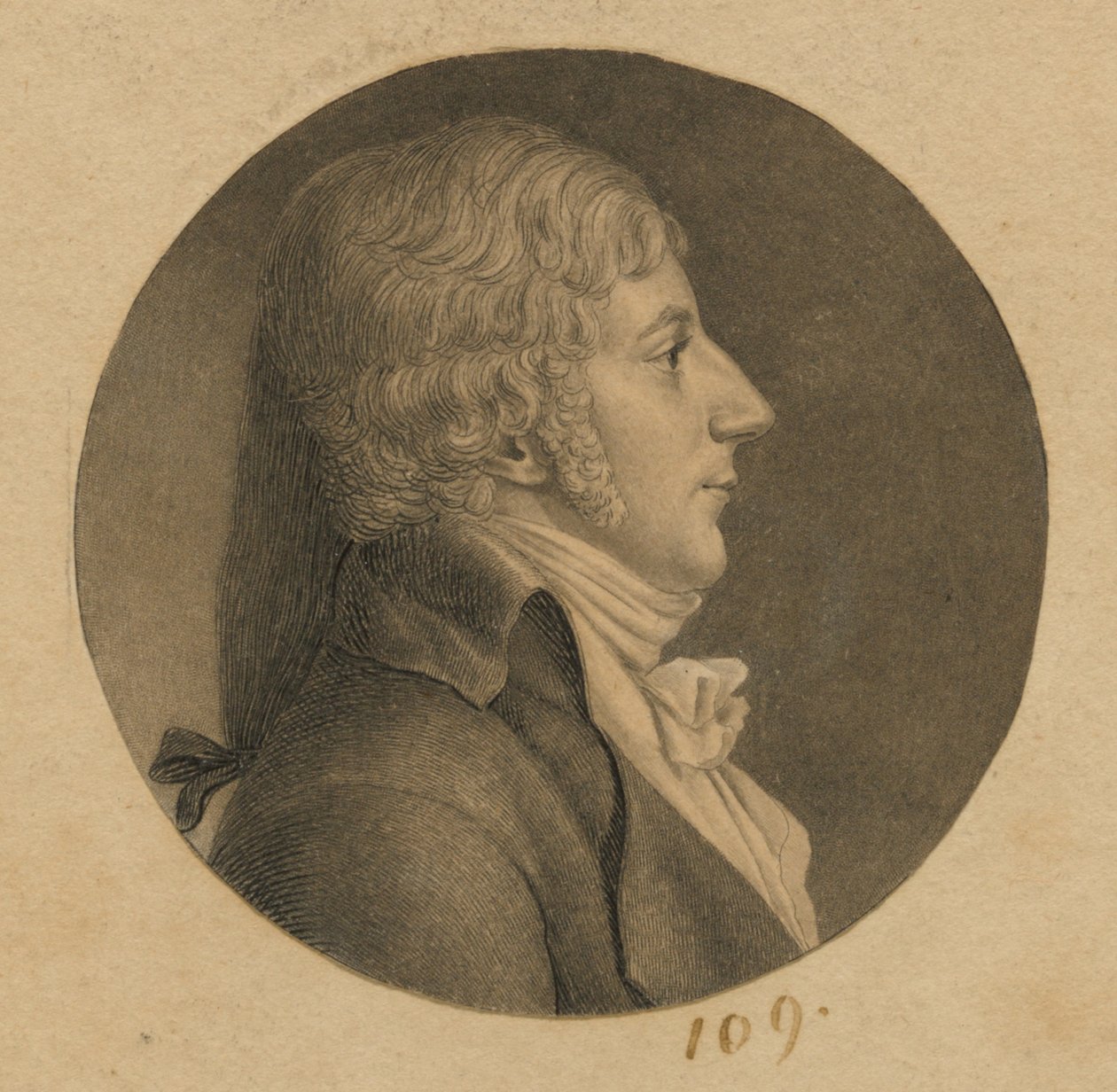 Homme non identifié - Charles Balthazar Julien Févret de Saint-Mémin