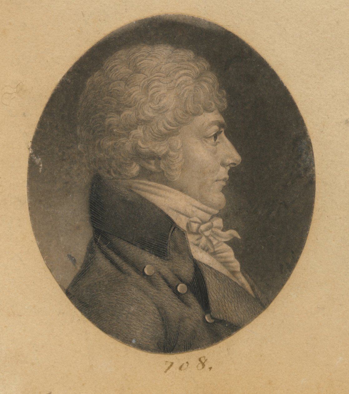 Homme non identifié - Charles Balthazar Julien Févret de Saint-Mémin