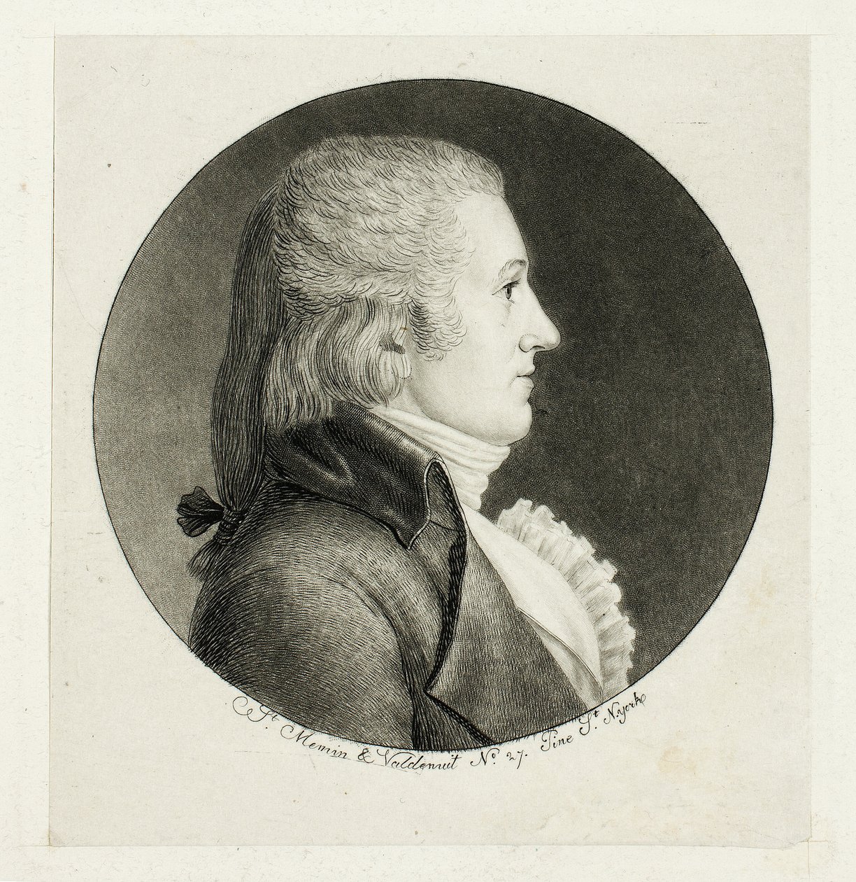 Portrait de profil, Blake - Charles Balthazar Julien Févret de Saint Mémin
