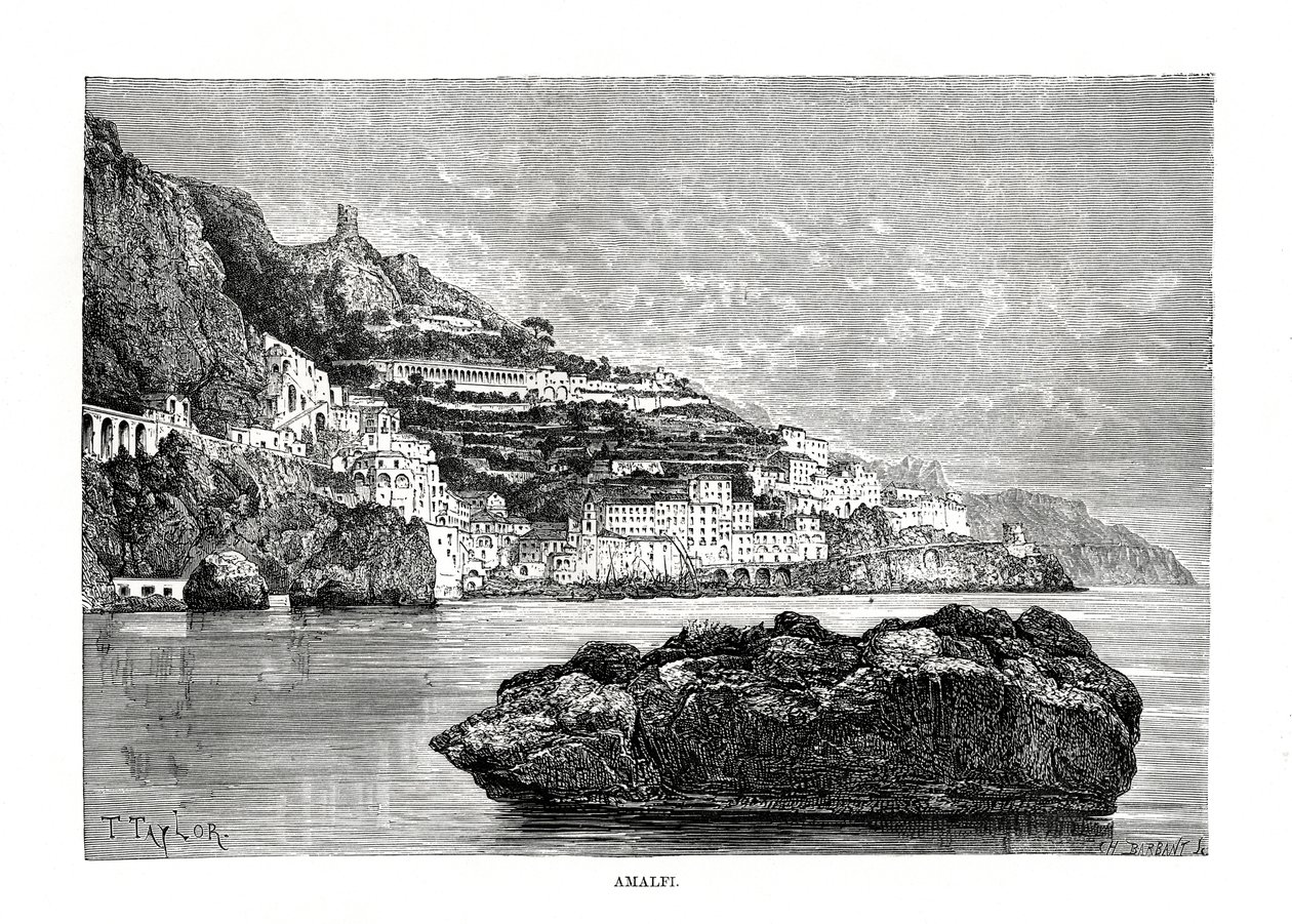Amalfi, Italie, 1879 - Charles Barbant