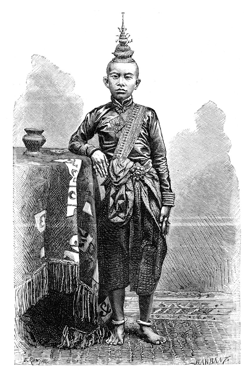 Cambojan, fils aîné de Narodom, 1895 - Charles Barbant