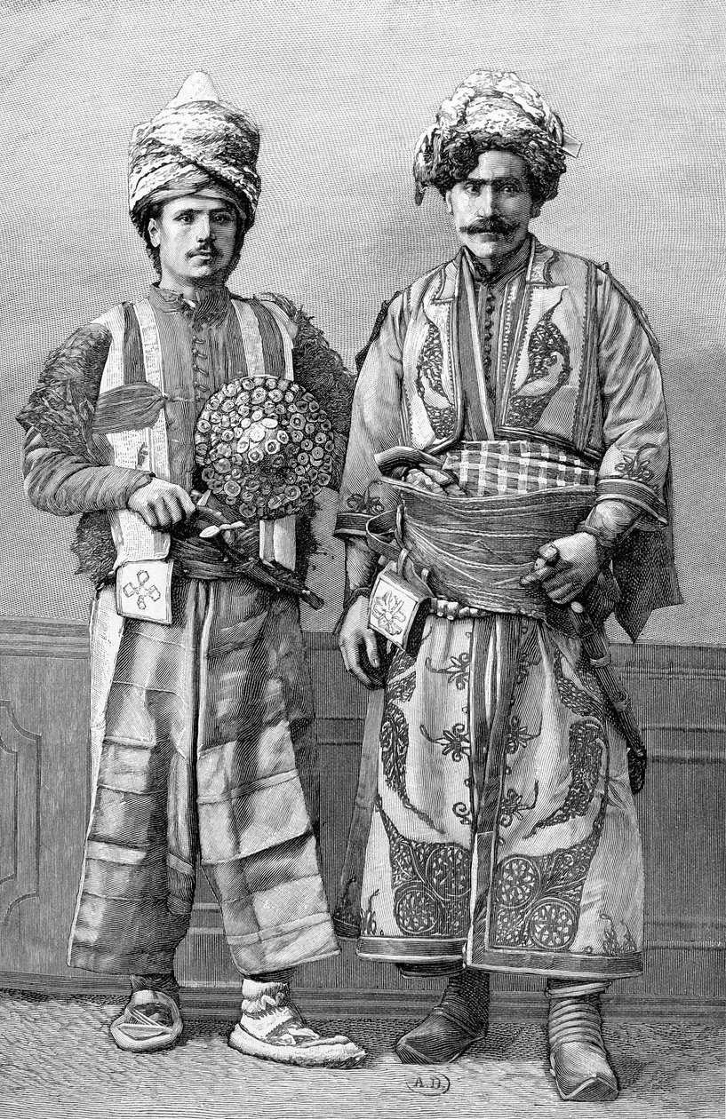 Kurdes de Hazou. Gravure de Barban d