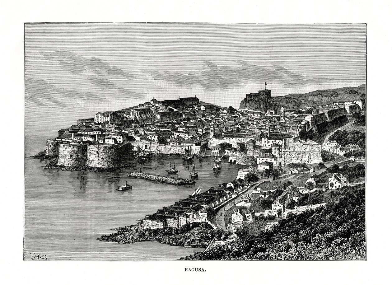 Raguse, Sicile, Italie, 1879 - Charles Barbant