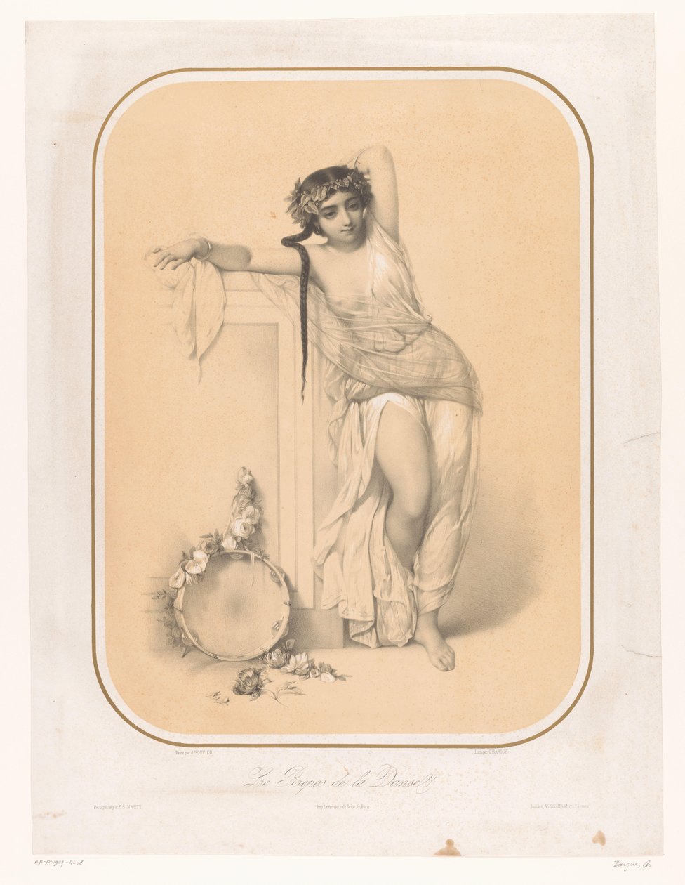 Vénus touche la pointe de la flèche de Cupidon (Vier voorstellingen van de liefde, Amour) - Charles Bargue
