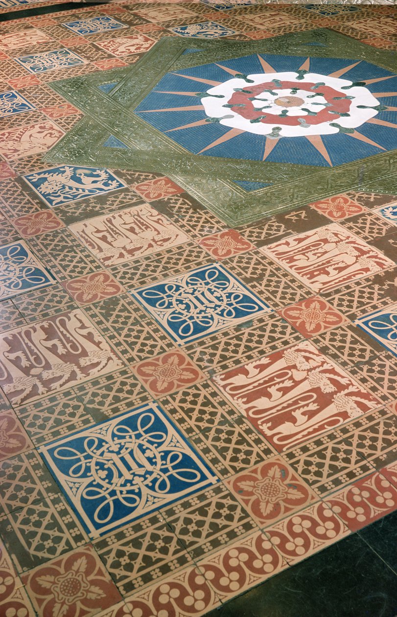 Détail du sol du hall de la Chambre des Lords - Charles Barry