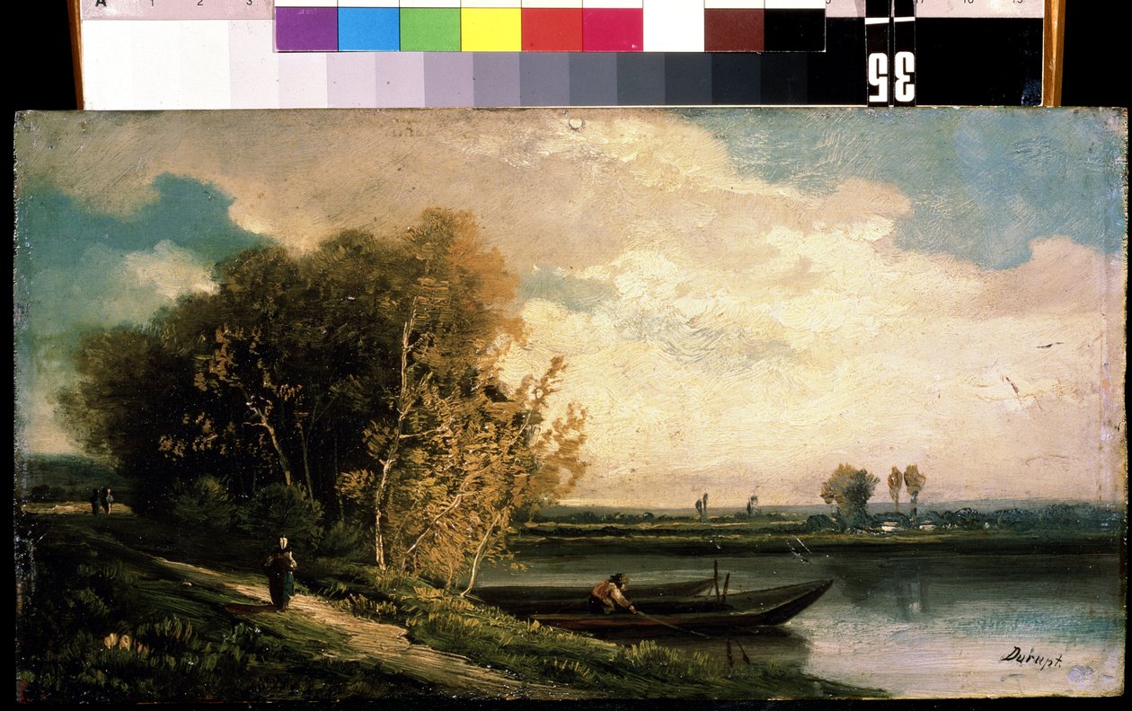 La berge - Charles Barthelemy Durupt