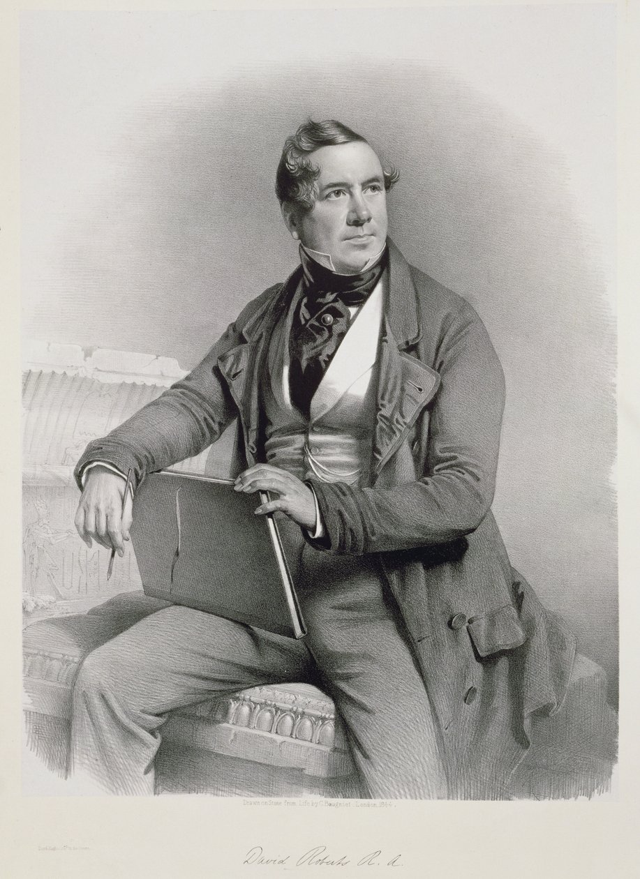 Portrait de David Roberts, frontispice du Volume I de 