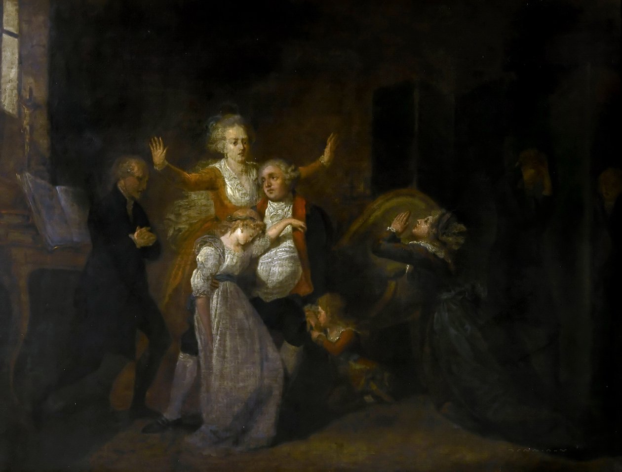 Adieux de Louis XVI par sa famille au Temple, 20 janvier 1793 - Charles Benazech