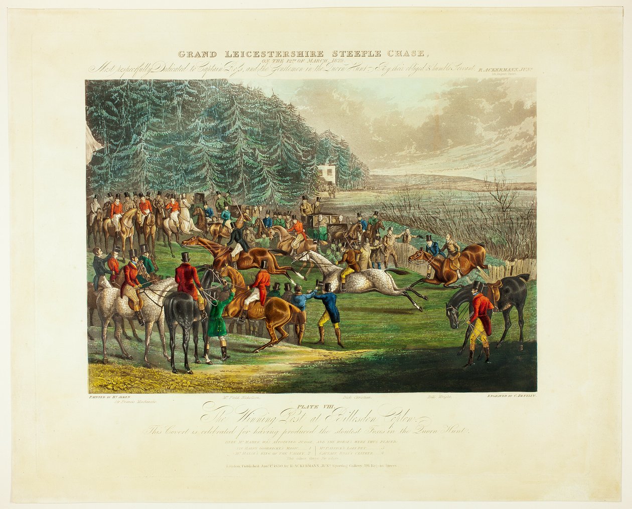 The Winning Post, du Grand Steeplechase dans le Leicestershire - Charles Bentley