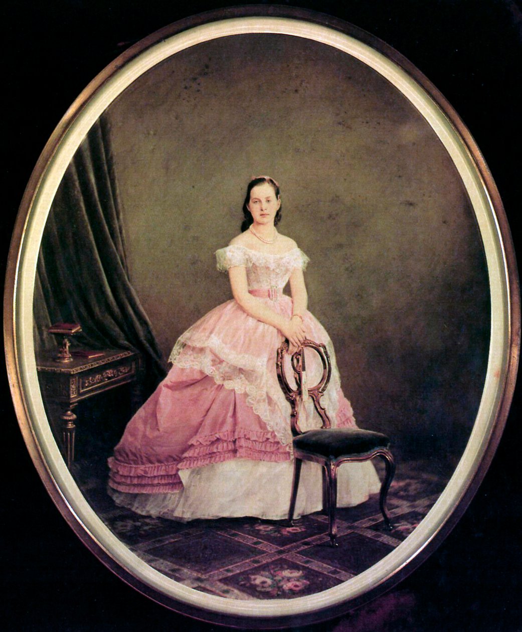 Portrait de la Grande Duchesse Maria Alexandrovna de Russie, 1853-1920, années 1860-1870 - Charles Bergamasco