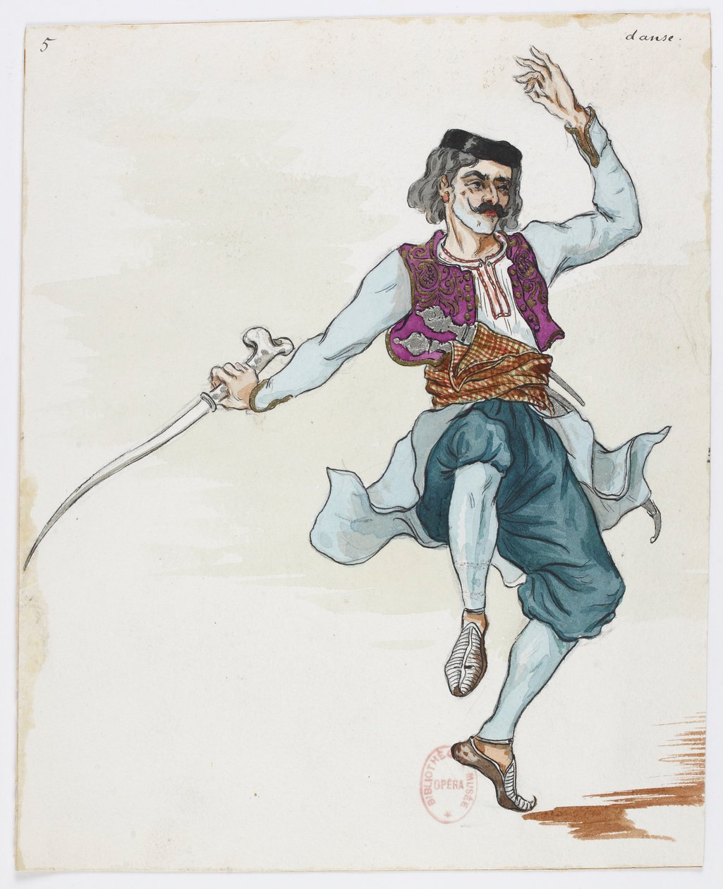 Holmès - La montagne noire - costume designs by Charles Bianchini - 05. Danse - Charles Bianchini