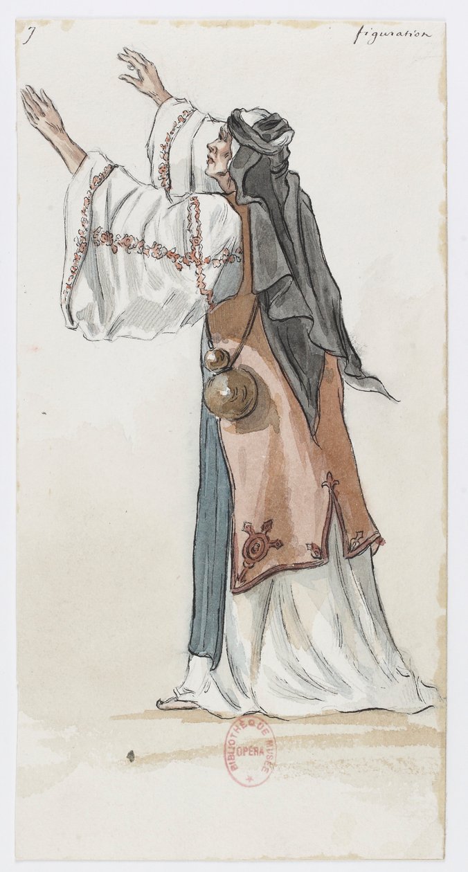 Holmès - La montagne noire - costume designs by Charles Bianchini - 07. Figuration - Charles Bianchini