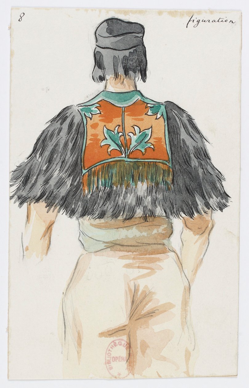 Holmès - La montagne noire - costume designs by Charles Bianchini - 08a. Figuration - Charles Bianchini