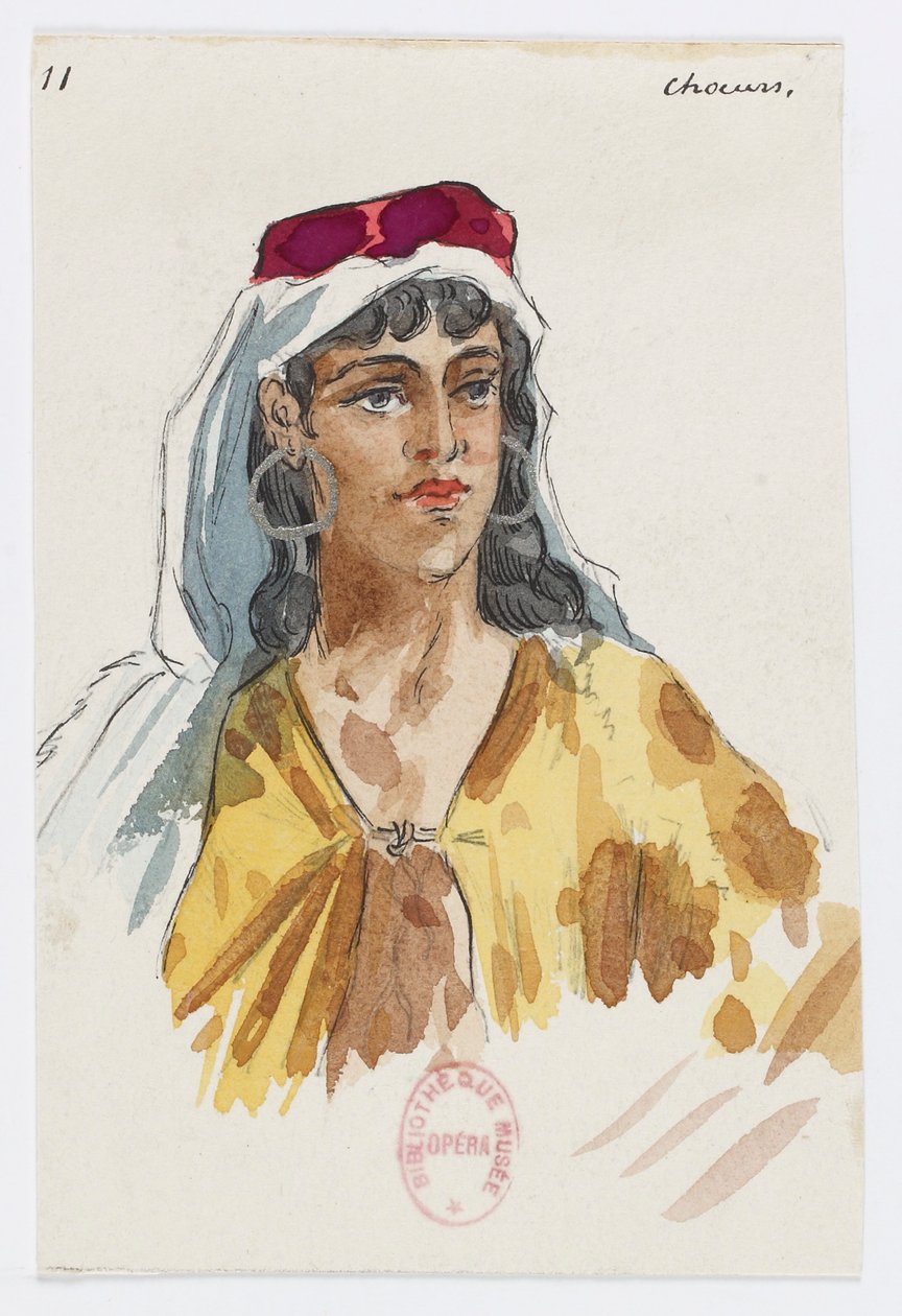 Holmès - La montagne noire - costume designs by Charles Bianchini - 11. Choeurs - Charles Bianchini