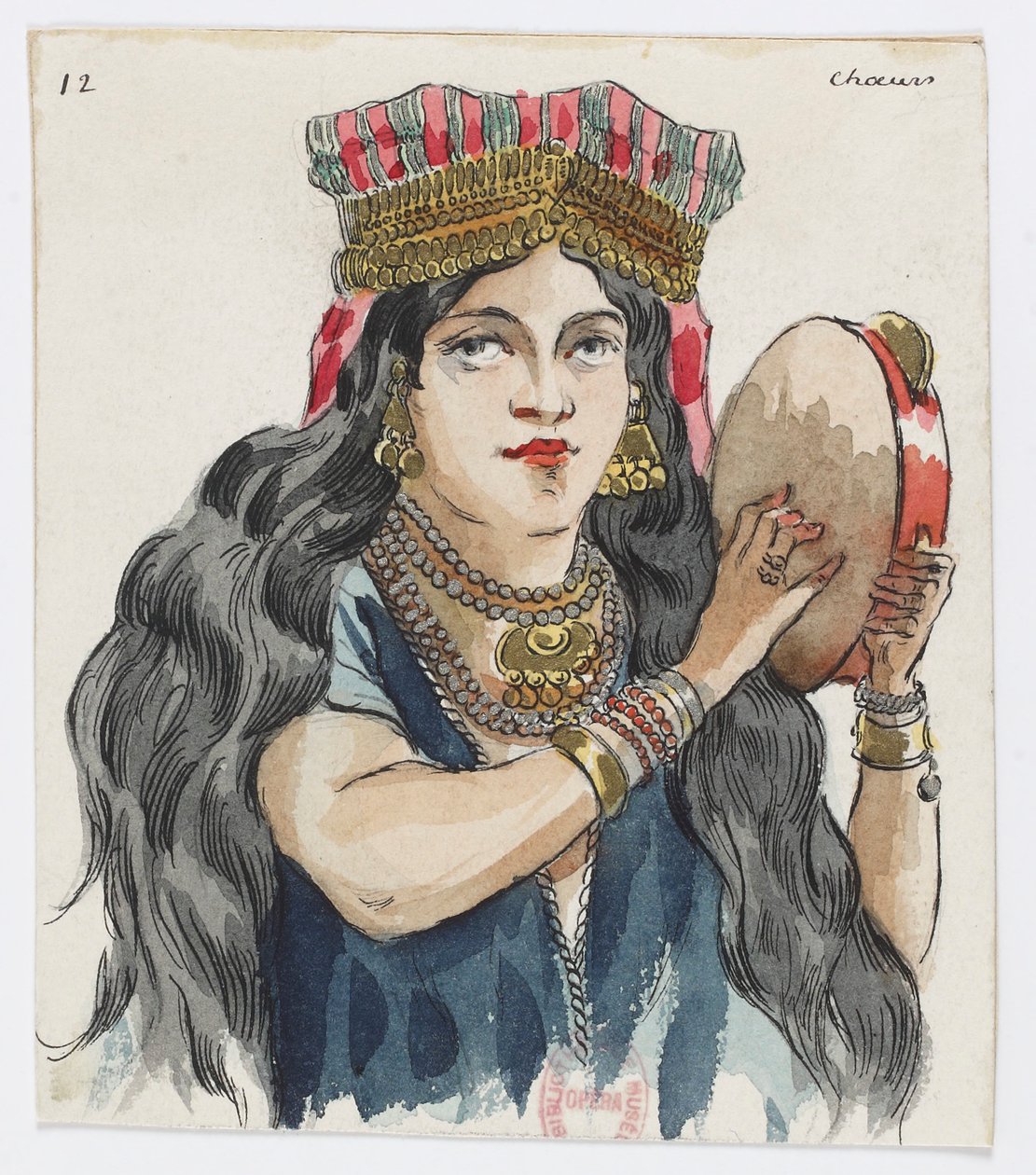Holmès - La montagne noire - costume designs by Charles Bianchini - 12. Choeurs - Charles Bianchini