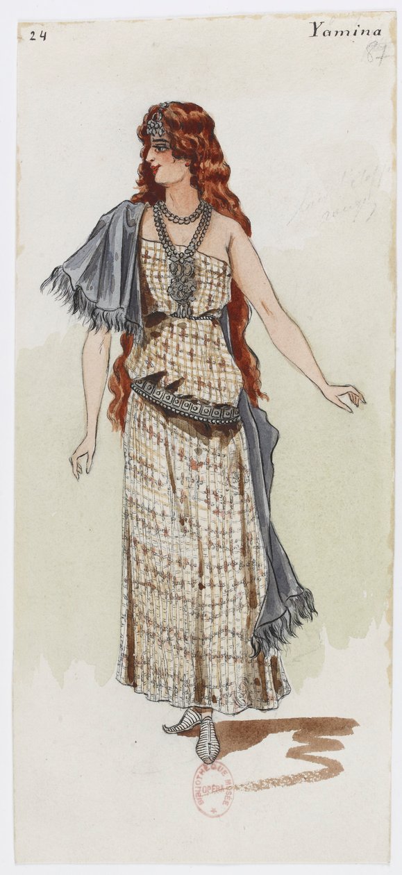 Holmès - La montagne noire - costume designs by Charles Bianchini - 24. Yamina - Charles Bianchini