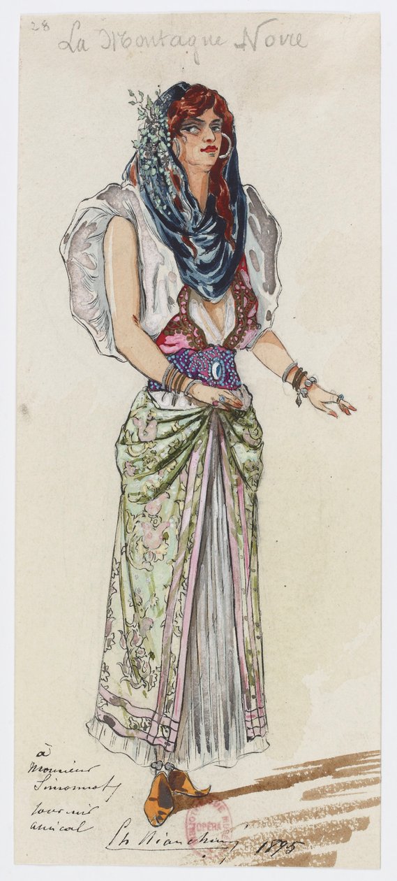 Holmès - La montagne noire - costume designs by Charles Bianchini - 28. (Costume) - Charles Bianchini