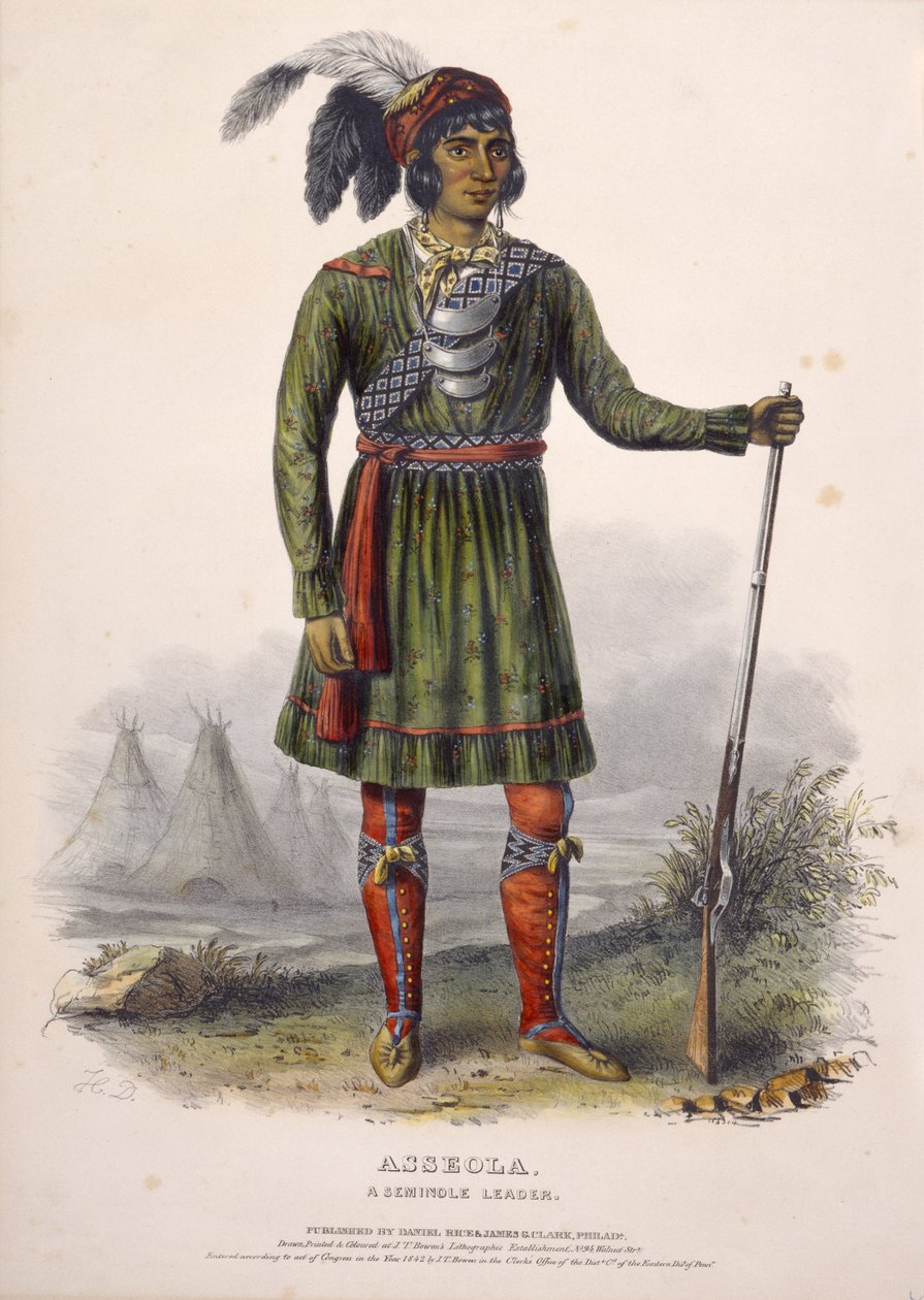 ASSEOLA, LEADER SEMINOLE, extrait de l