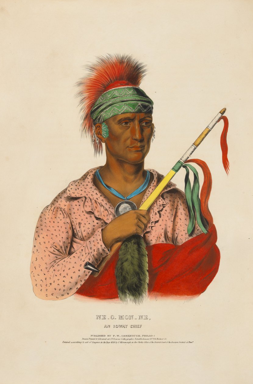 Ne-o-mon-ne - un chef ioway - Charles Bird King