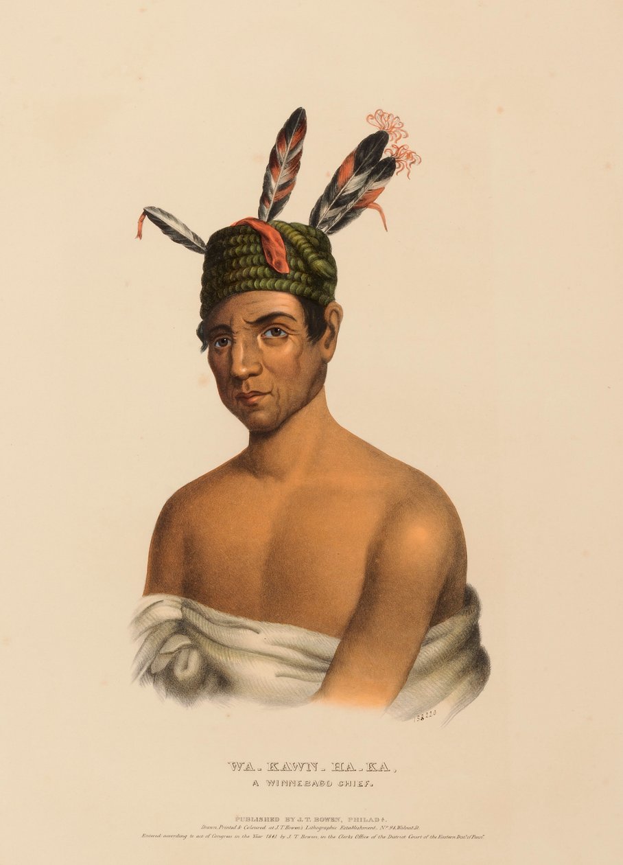 WA-KAWN-HA-KA, CHEF WINNEBAGO, extrait de l