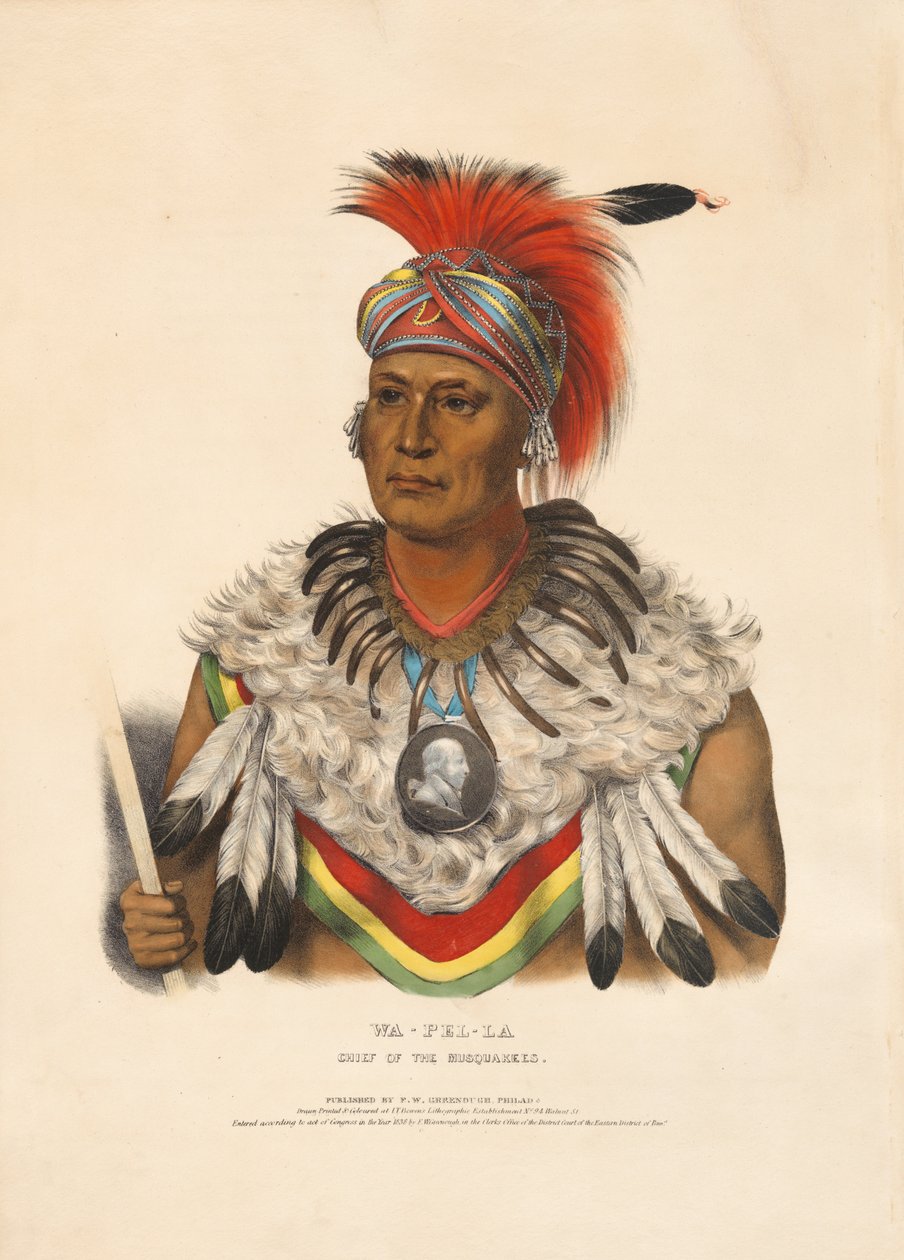 Wa-pel-la - Chef des Musquakees - Charles Bird King