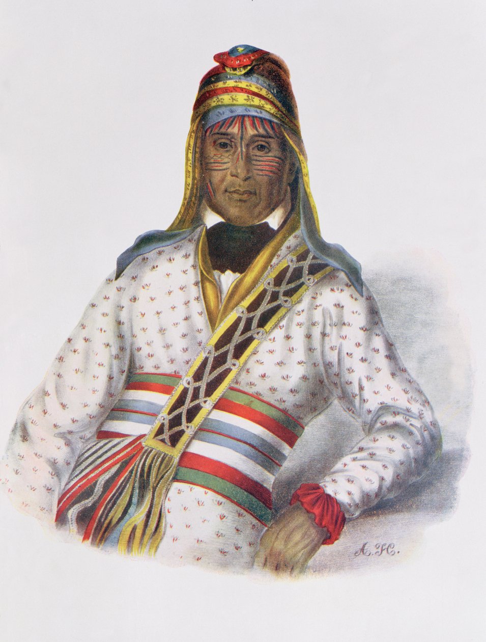 Yoholo-Micco, un chef Creek, 1825, illustration de 