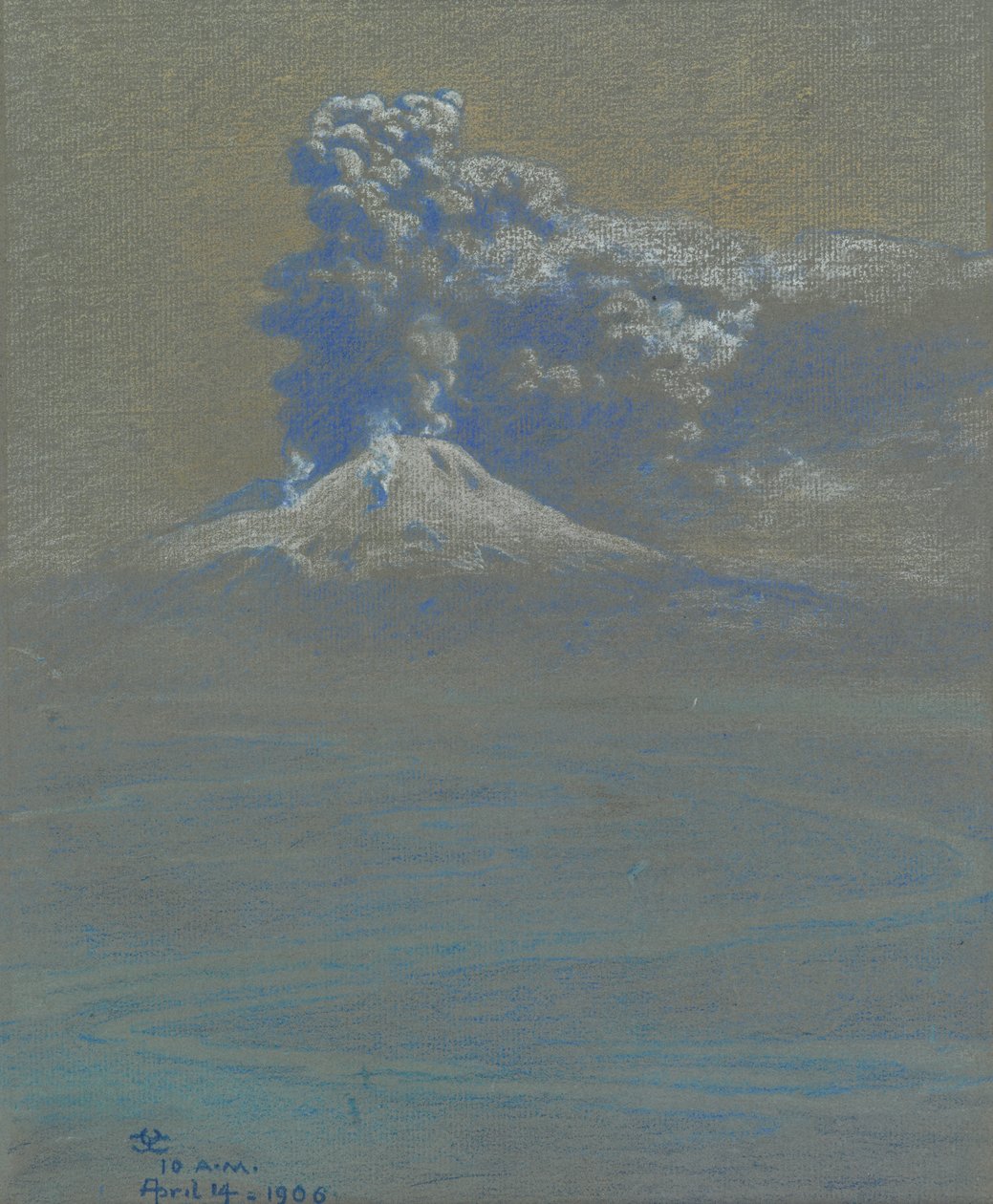 Une pluie de cendres sur Ottaviano, 1906 - Charles Caryl Coleman