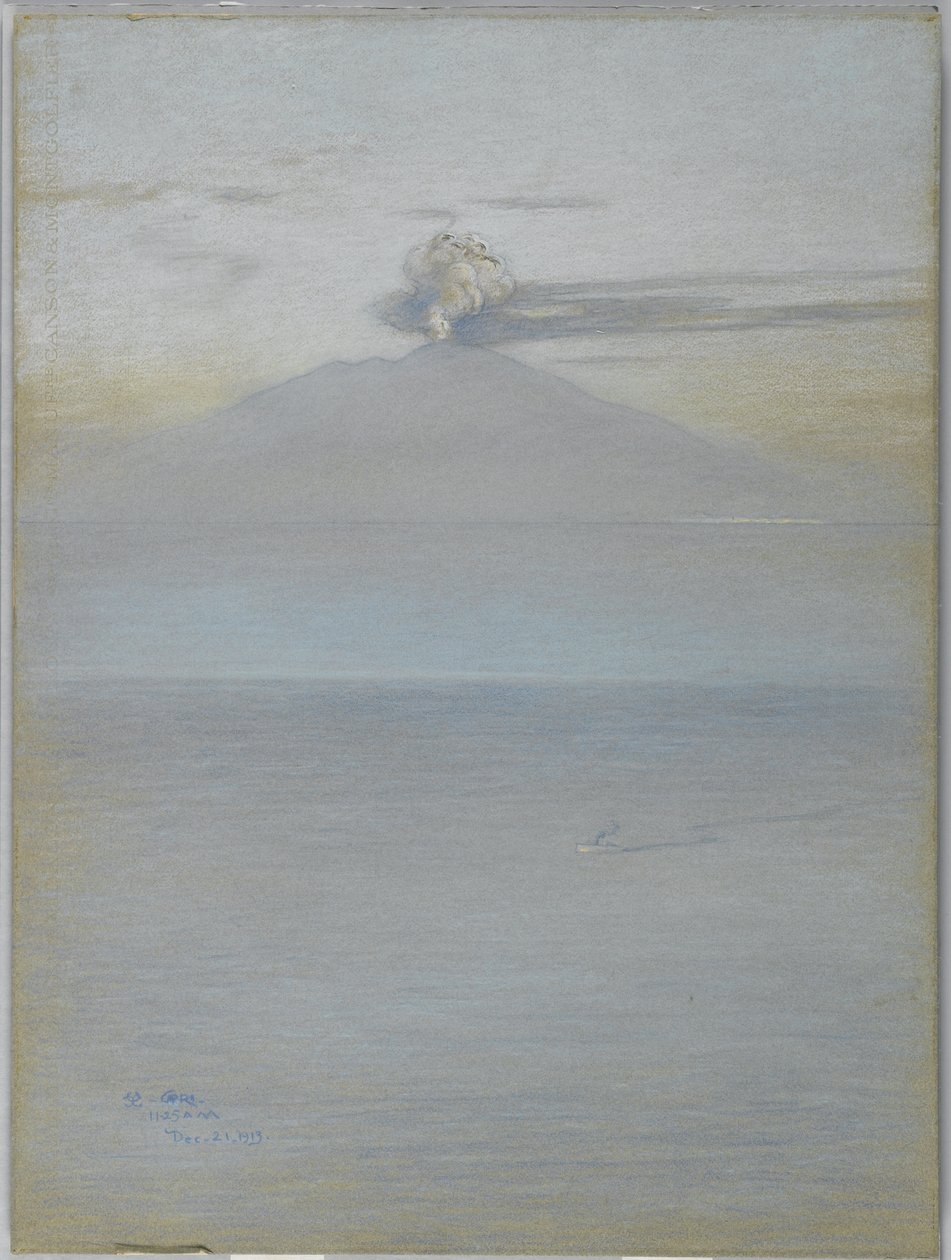 Vue du Vésuve : Effet 11h25, 21 décembre 1913 - Charles Caryl Coleman