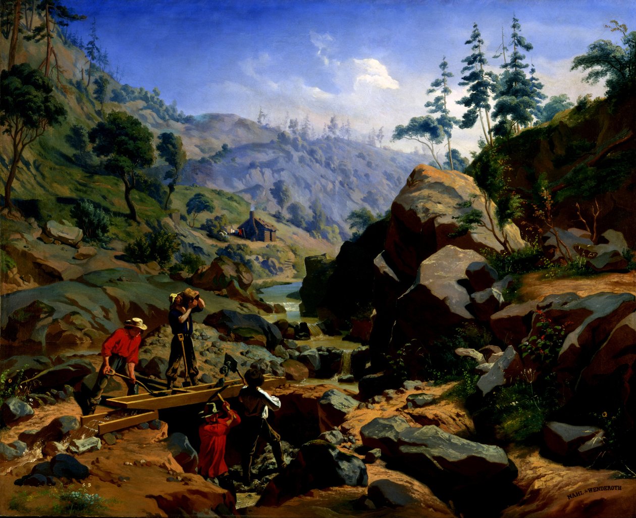 Mineurs dans les sierras - Charles Christian Nahl