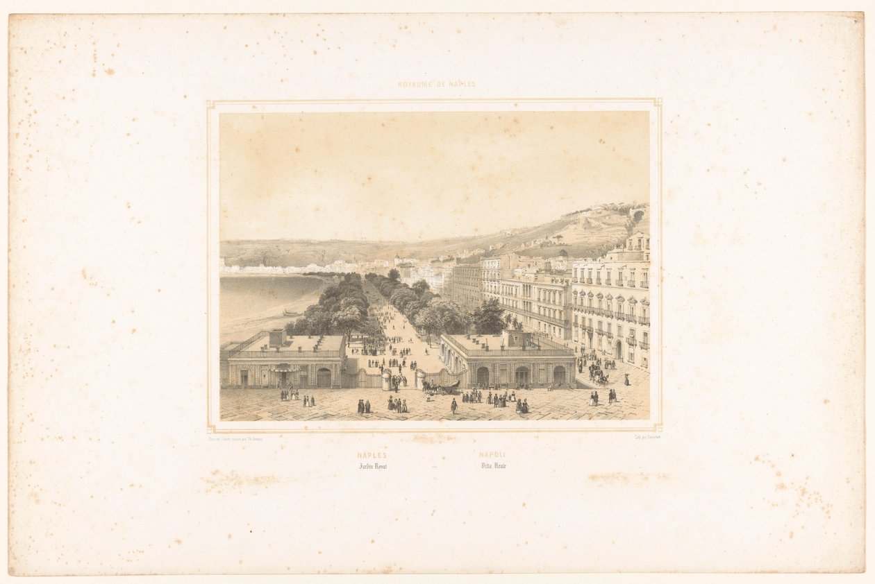 Vue de la Villa Poggio Reale avec allée d