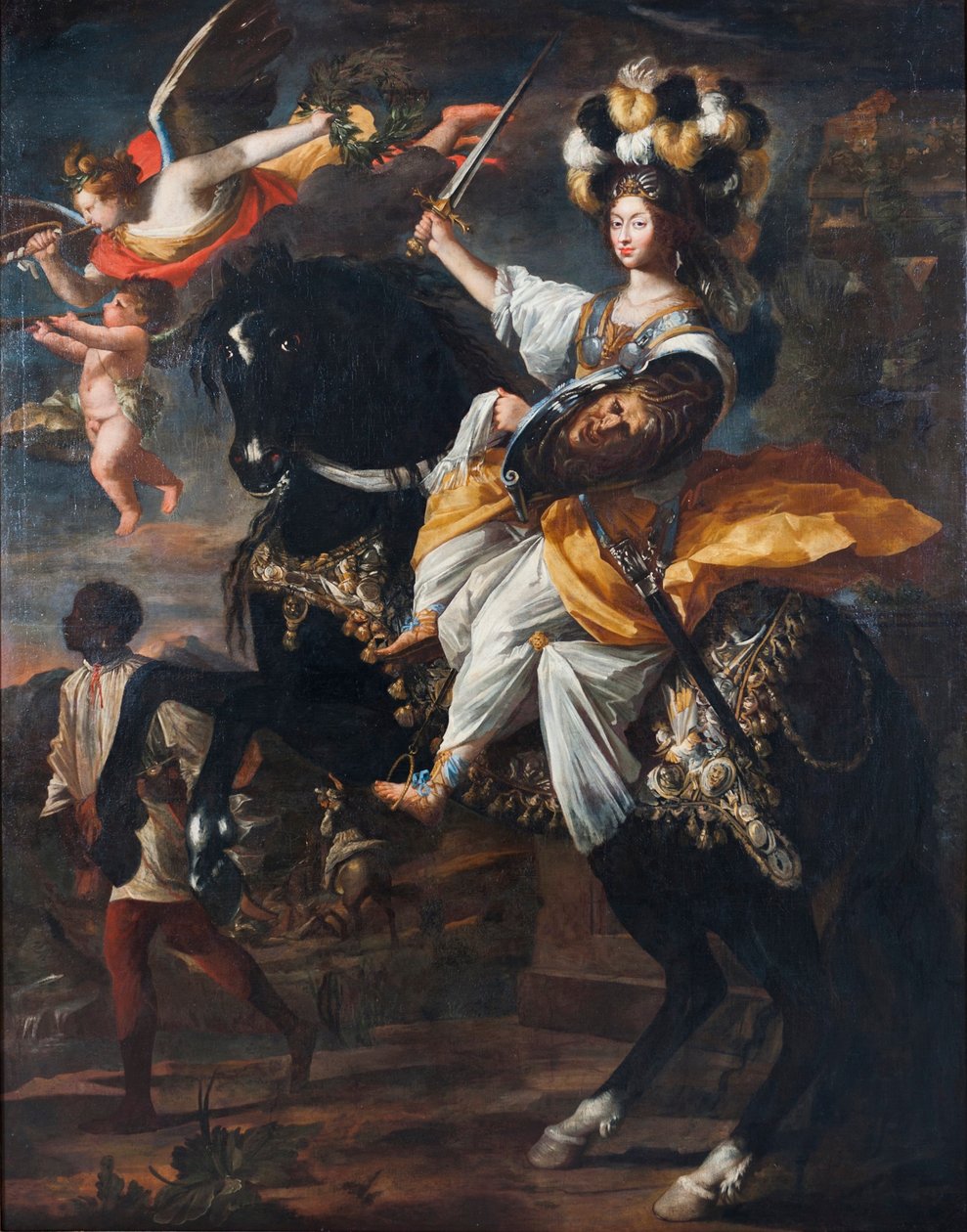 Christine Marie de France 1606-1663, duchesse de Savoie, en Minerve, vers 1663 - Charles Claude Dauphin