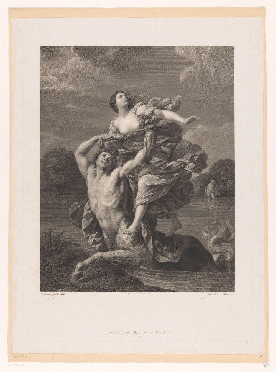 Enlèvement de Déjanire par Nessos - Charles Clément Bervic